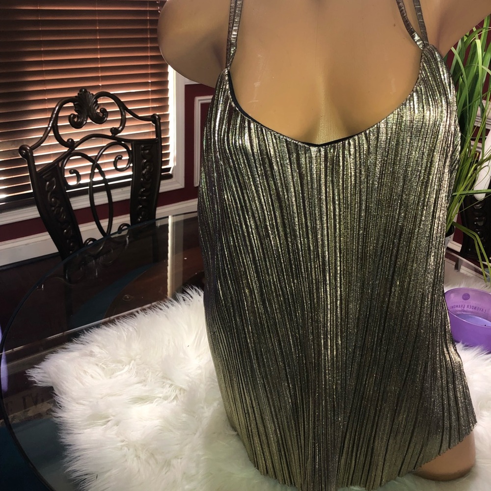 Gold n Glitz flirty tunic